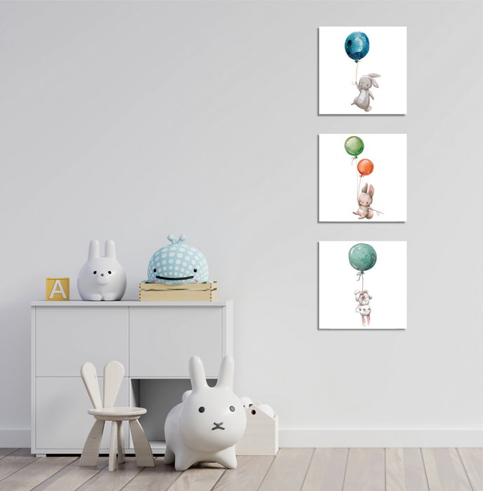 Wallity FAH11 Conjunto de 3 Cuadros Decorativos sobre Lienzo Multicolor de 30 x 30 cm Wallity FAH11 Conjunto de 3 Cuadros Decorativos sobre Lienzo Multicolor de 30 x 30 cm